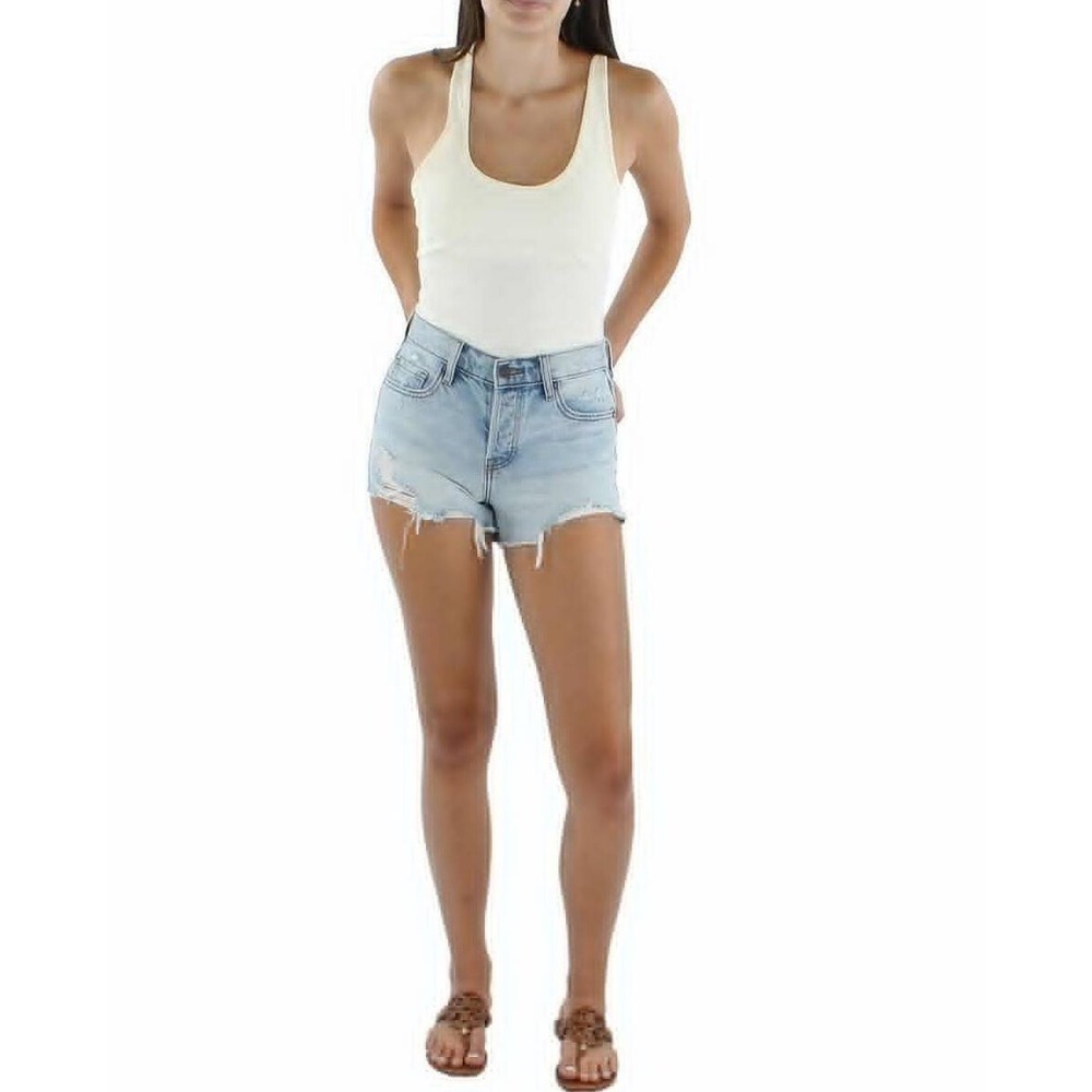 WeWoreWhat Bodysuit Top Womens Small Ivory Nylon Spandex WWDT371